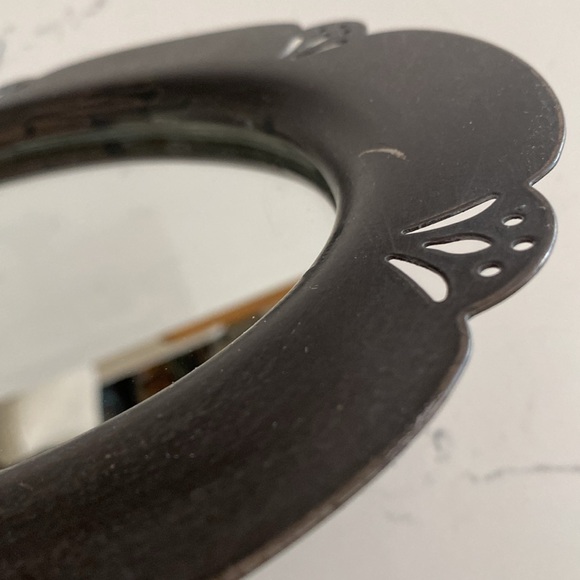 Vintage Metal Bronze Mirror/Tray (candles NOT included) - Picture 6 of 16